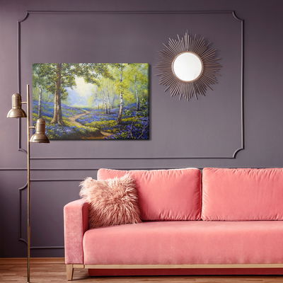 Ljuddämpande tavla - Path in the spring forest