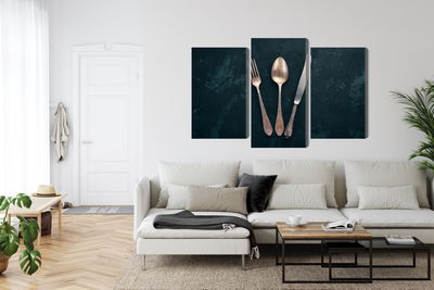 Ljuddämpande tavla - Old cutlery