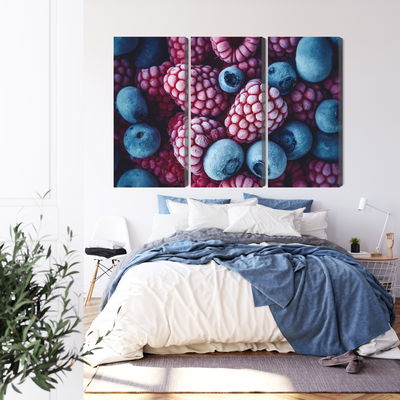 Ljuddämpande tavla - Frozen blueberries