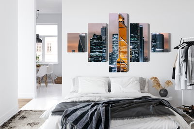 Ljuddämpande tavla - Panorama of moscow city