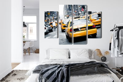 Ljuddämpande tavla - Taxis on the streets of new