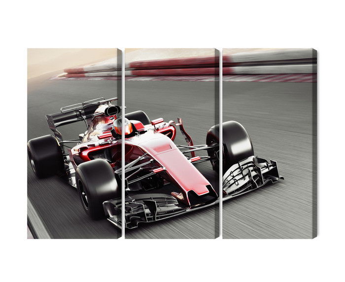 Ljuddämpande tavla - Formula 1 car on the track