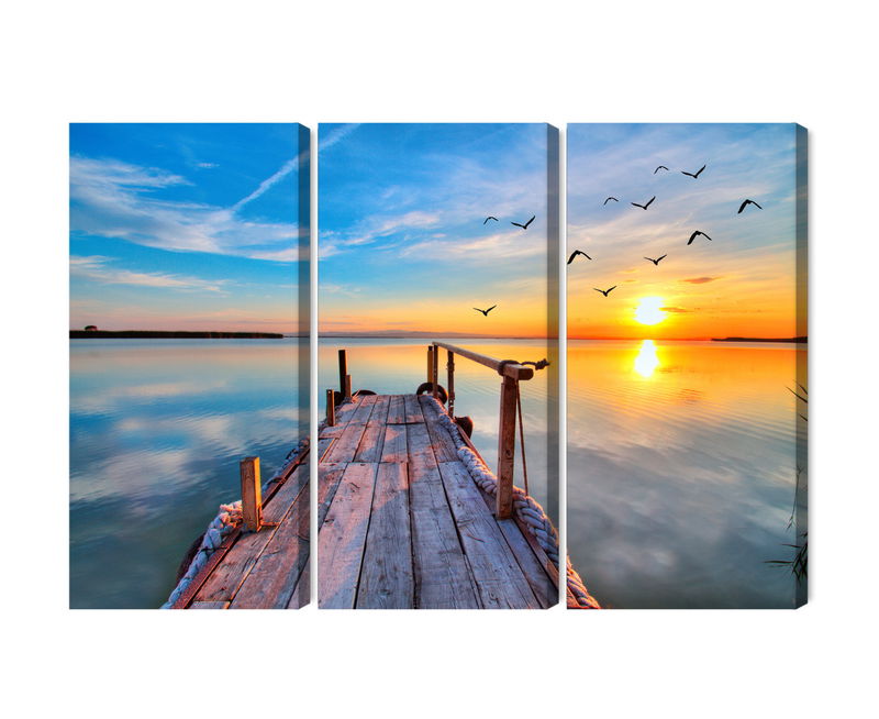 Ljuddämpande tavla - West by the lake