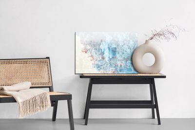 Ljuddämpande tavla - Colored abstract city