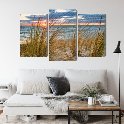 Ljuddämpande tavla - Sunrise on the beach of rügen