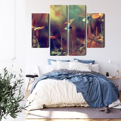 Ljuddämpande tavla - Delicate plants on a macro