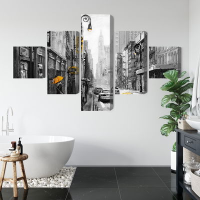 Ljuddämpande tavla - American city street view