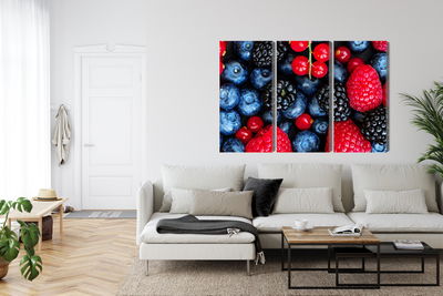 Ljuddämpande tavla - Forest fruits on a macro