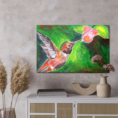 Ljuddämpande tavla - Hummingbird bird