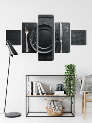 Ljuddämpande tavla - Vintage tableware