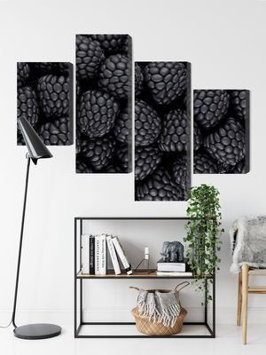 Ljuddämpande tavla - Blackberries on a macro scale