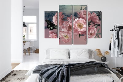 Ljuddämpande tavla - Bouquet of flowers