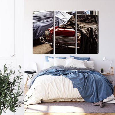 Ljuddämpande tavla - Italian retro car covered
