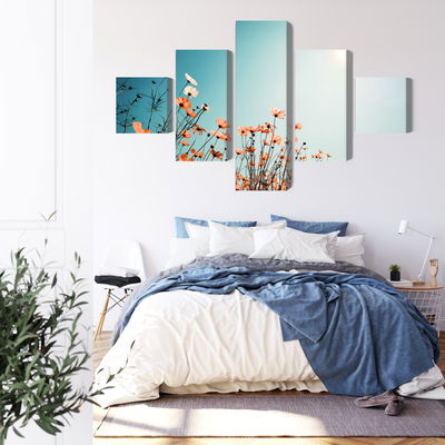 Ljuddämpande tavla - Field flowers in the sun