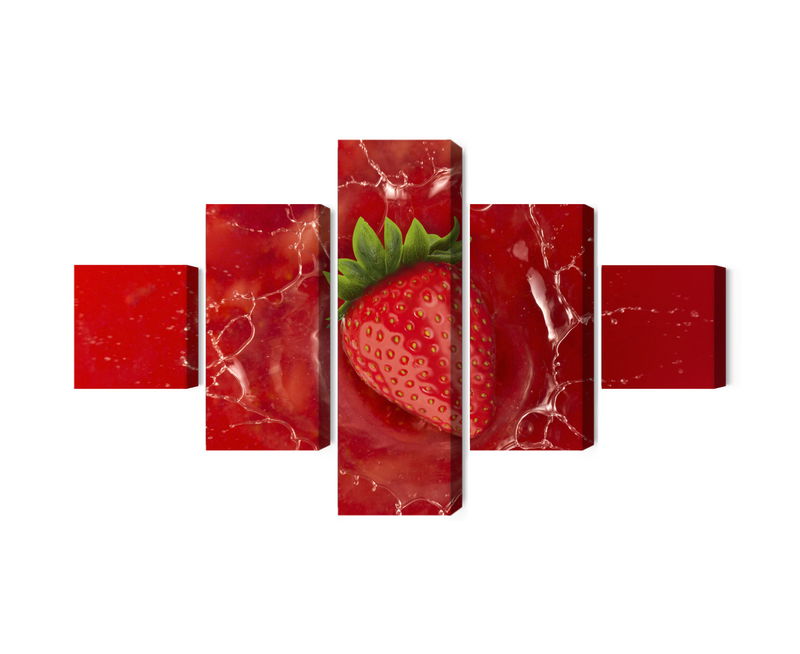 Ljuddämpande tavla - Juicy strawberry