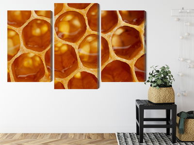 Ljuddämpande tavla - Honeycomb in macro scale