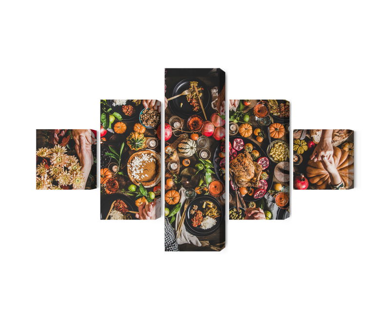 Ljuddämpande tavla - The table was set abundantly