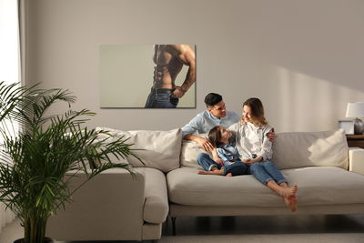 Ljuddämpande tavla - Muscular man