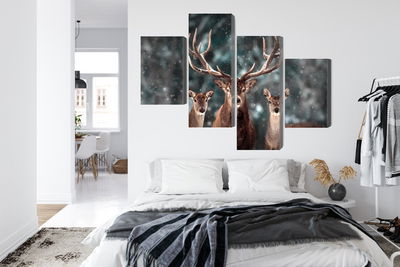 Ljuddämpande tavla - A deer and two does