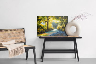 Ljuddämpande tavla - A forest landscape as if