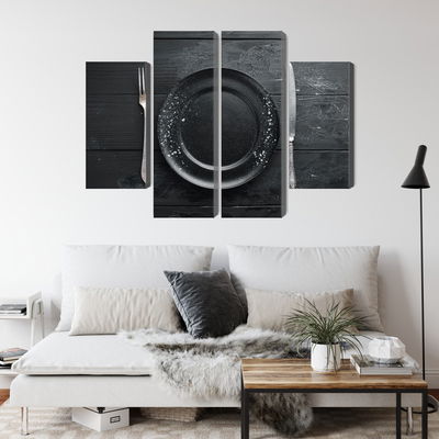 Ljuddämpande tavla - Vintage tableware