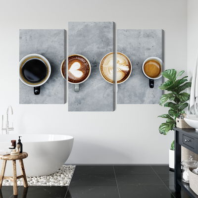 Ljuddämpande tavla - Cups with coffee