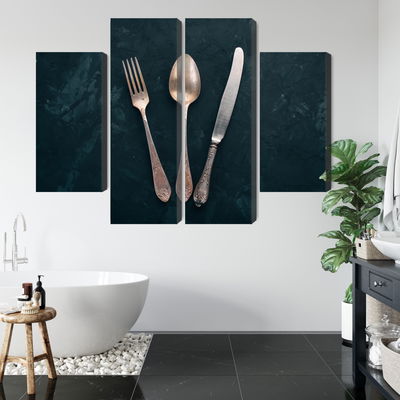 Ljuddämpande tavla - Old cutlery