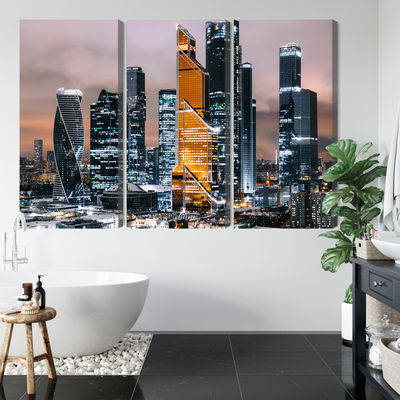 Ljuddämpande tavla - Panorama of moscow city