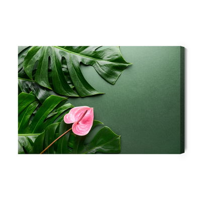 Ljuddämpande tavla - Pink flower