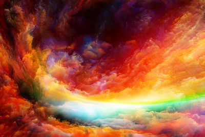 Ljuddämpande tavla - The abstract colors