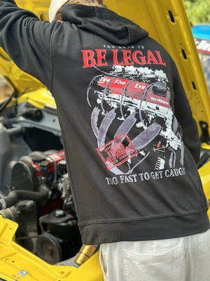 Hoodie "Too loud to be legal" (barnstorlek)