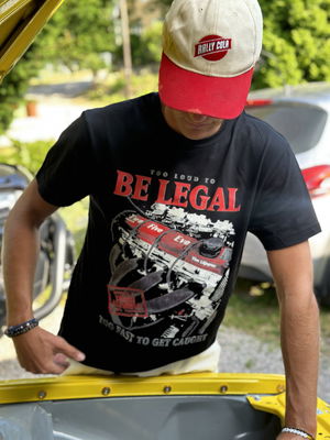 T-shirt "Too fast to be legal" (barnstorlek)