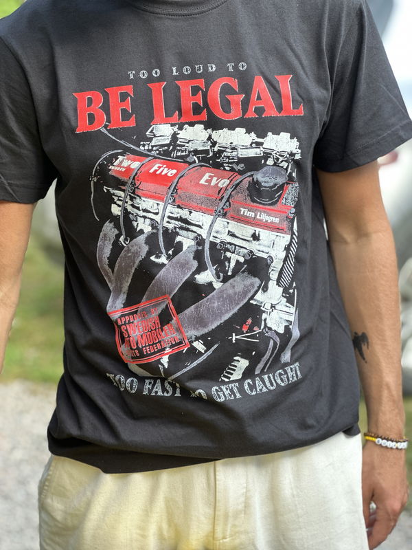 T-shirt "Too fast to be legal" (barnstorlek)