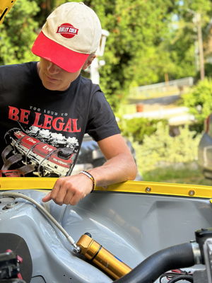 T-shirt "Too fast to be legal" (barnstorlek)