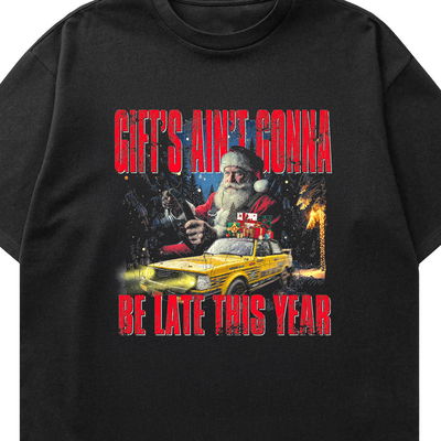 Jul-tröja "Gifts Ain’t Gonna Be Late This Year" (barnstorlek)