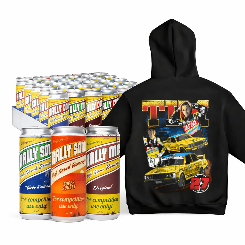 Rally Hoodie + Rally-Dryck Mixflak