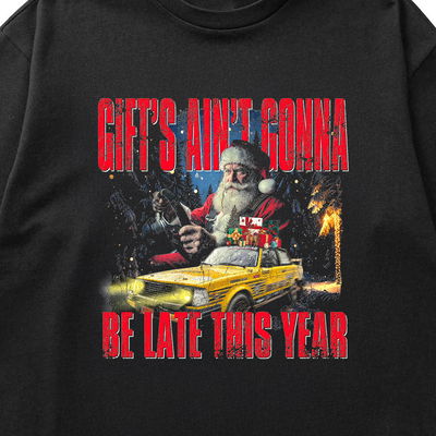 Jul-tröja "Gifts Ain’t Gonna Be Late This Year" (barnstorlek)