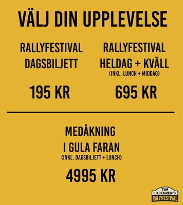 Tim Liljegrens Rallyfestival - 8 november