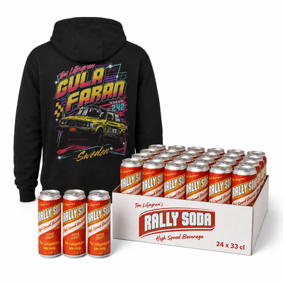Gula Faran Rally Hoodie + GRATIS flak Rally-Soda