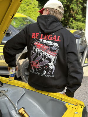 Hoodie "Too loud to be legal" (barnstorlek)