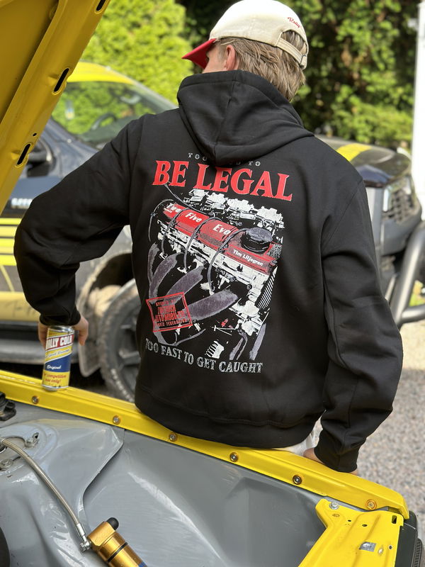 Hoodie "Too loud to be legal" (barnstorlek)