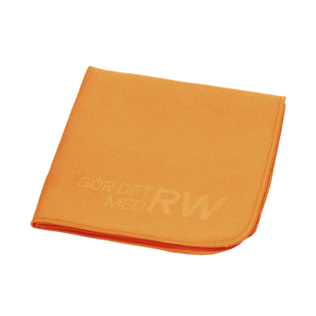 orange glasduk tryckt med gördetmedrw