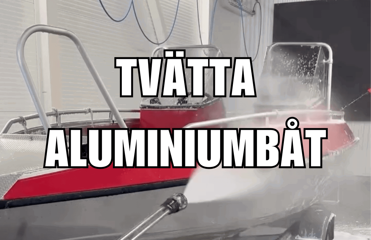 tvätta aluminiumbåt