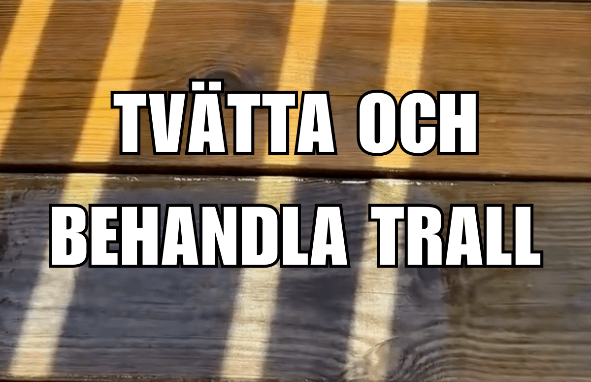 Nytvättat trall och smutsigt trall