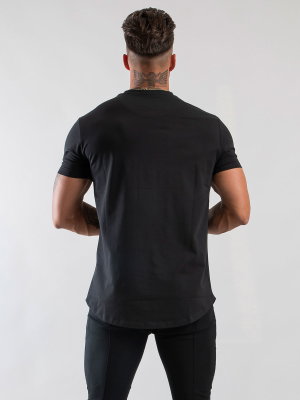 Mid Scoop Tee Black