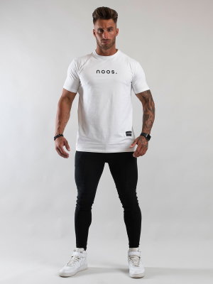 Mid Straight Tee White
