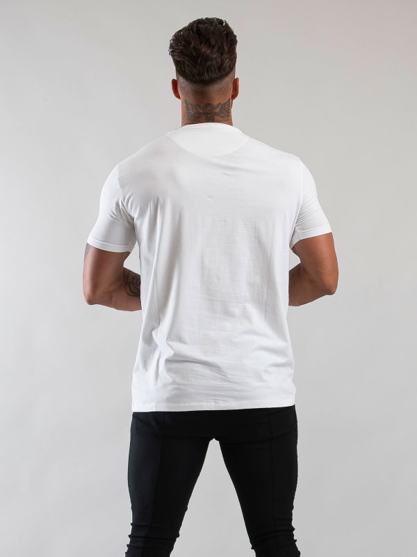 Mid Straight Tee White
