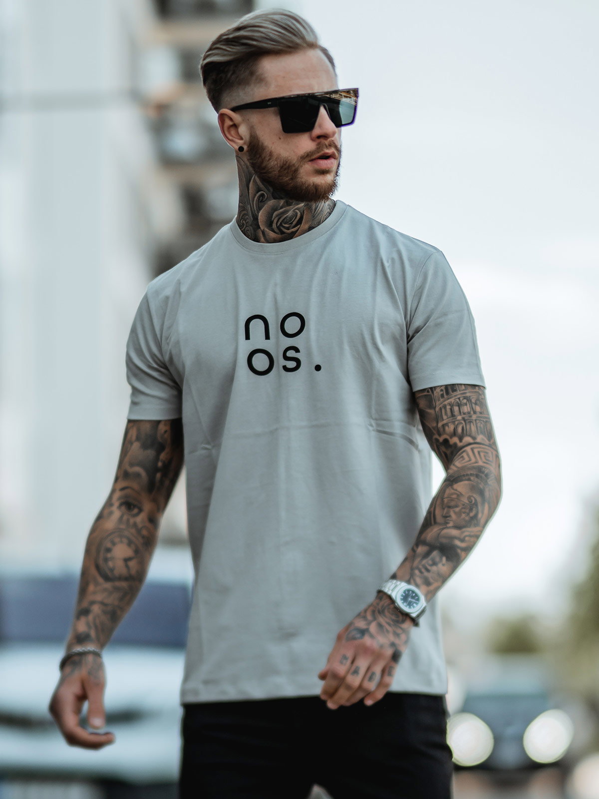Gym Straight Tee Stone Grey (XL)