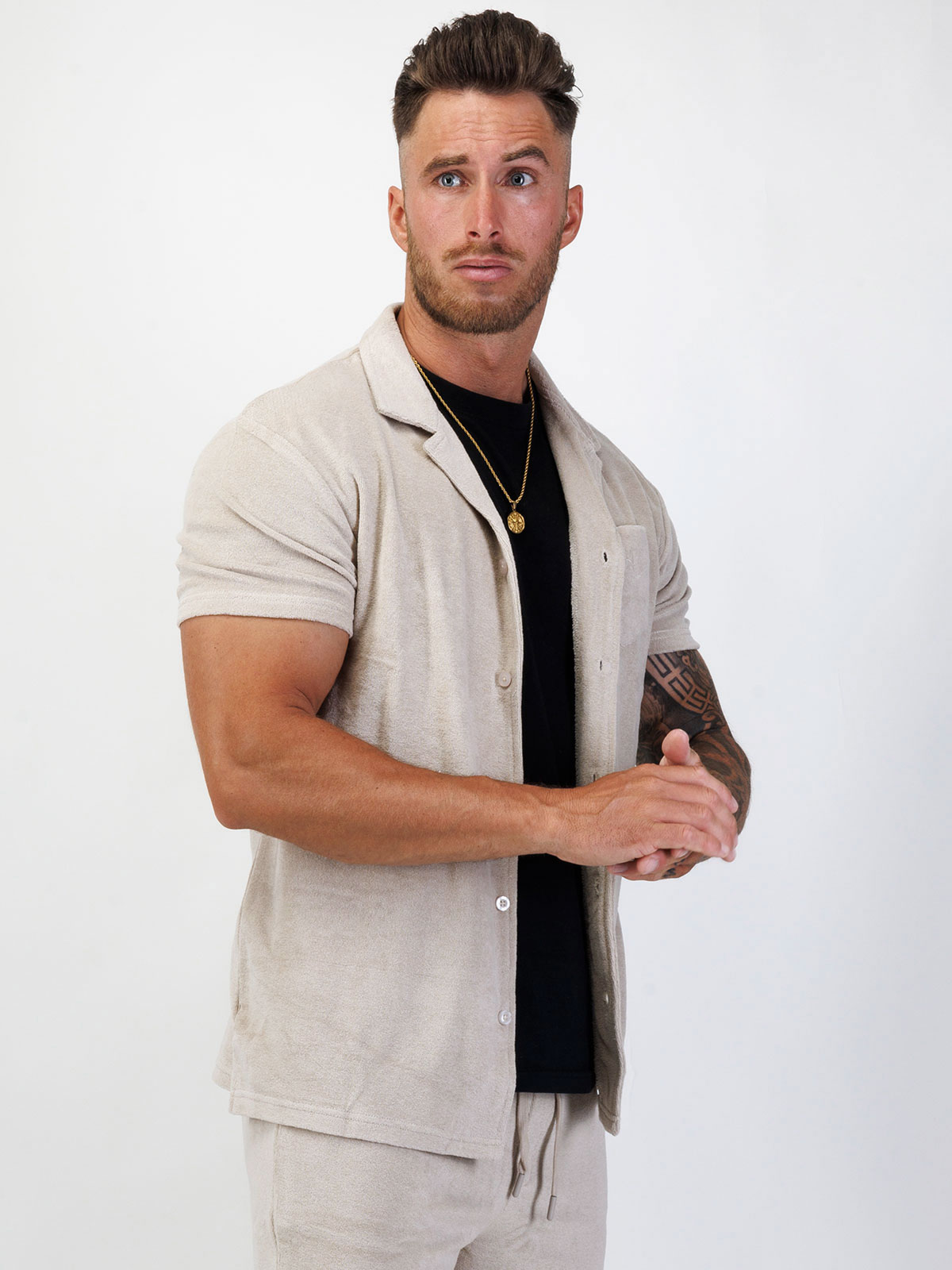 Cuba Shirt Terry Sand (S)