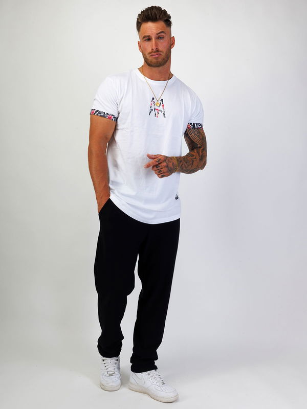 AA Front Tee Roses White
